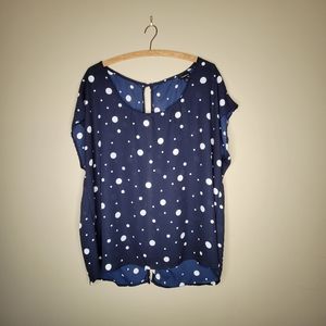 🆕️ Torrid Navy Dot Blouse